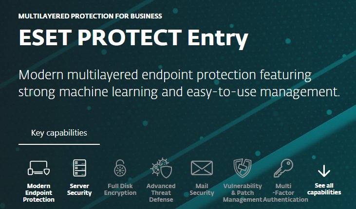 ESET Protect Entry Key Capabilities