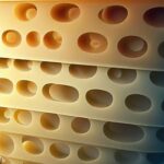 layers of swiss cheese with different patterns are like defense in depth of a network using endpoint security