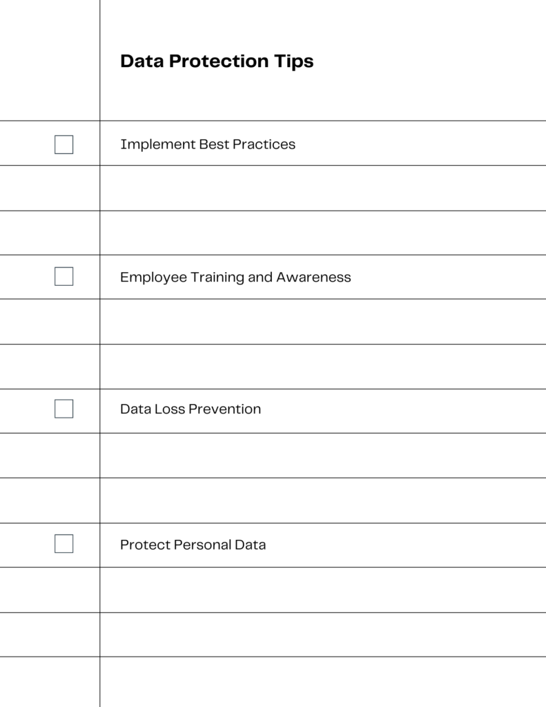 Data Protection Checklist