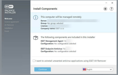 eset endpoint protection advance installation