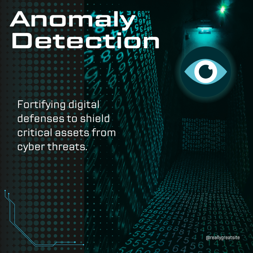 Anomaly Detection: Fortifying digital defenses to shield critical assets from cyber threats.