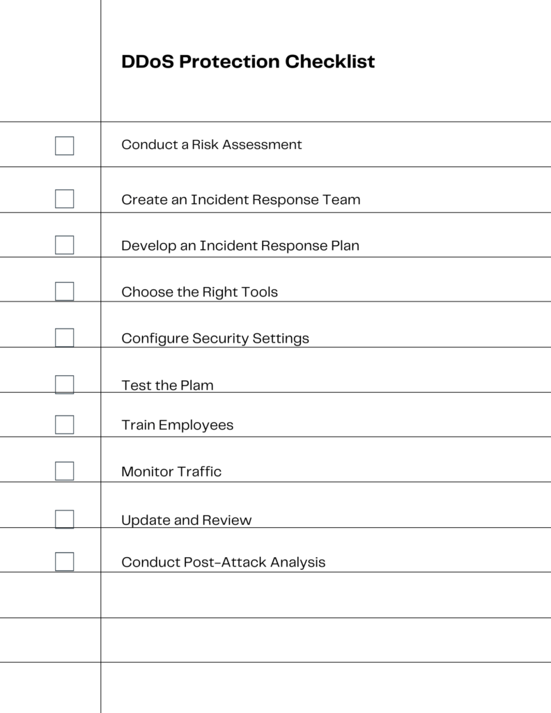 DDoS Protection Checklist