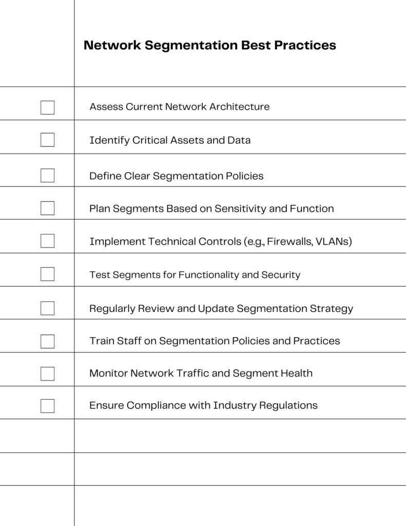 Network Segmentation Best Practices